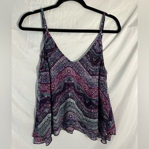 Tobi Tribal Blouse Women’s Size Small Adjustable Straps